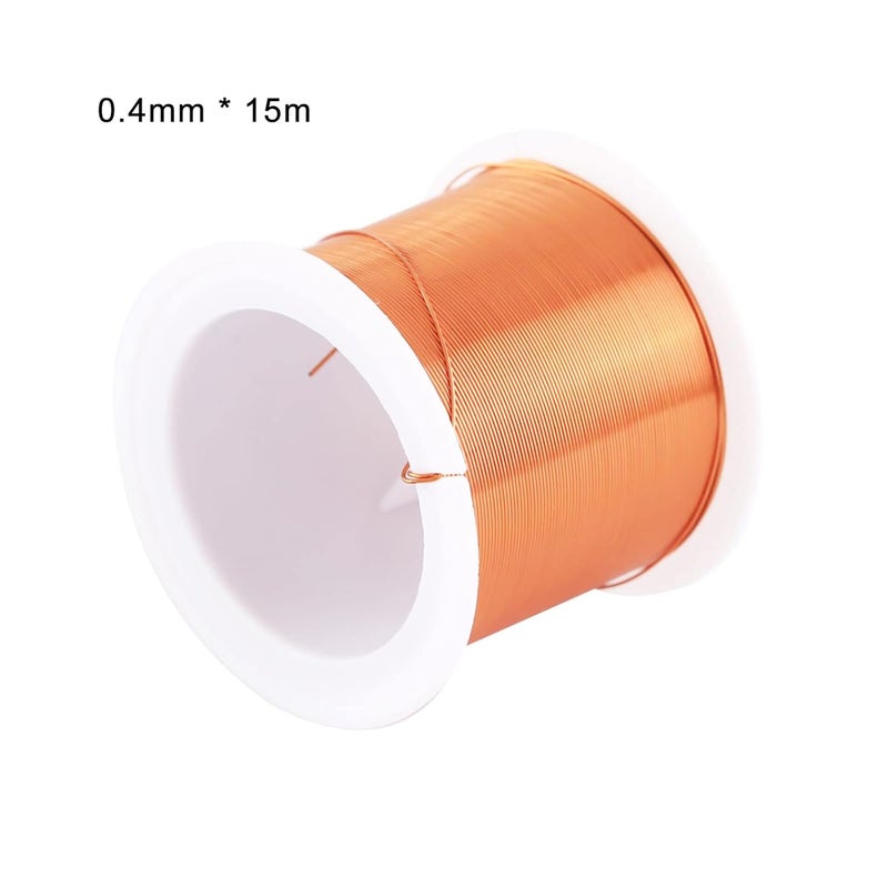 SKYPRO 5 Spool Coils Magnet Wire 0.1-0.5mm Enameled Copper Wire Enameled Magnet Winding Wire Natural Temperature Rating Widely Used for Transformers Inductors - Image 5